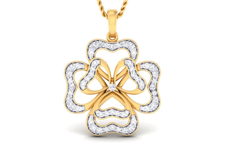 Afnan Flower Diamond Pendant